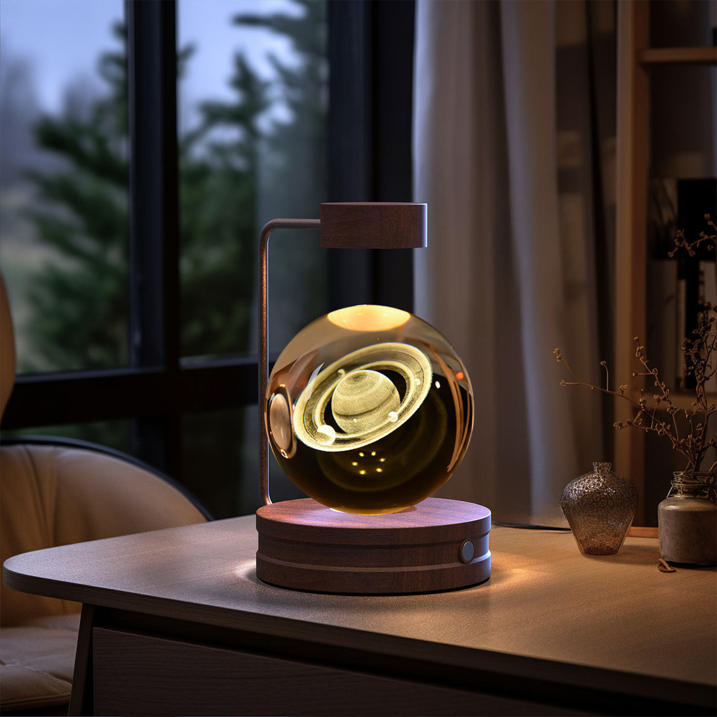3D Dinosaur Night Light – Crystal Ball USB Lamp for Kids