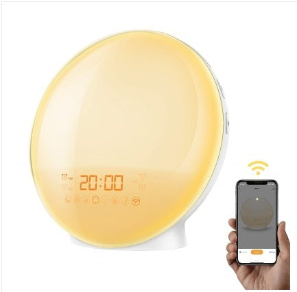 Smart Sunrise Alarm Clock – Wake-Up Light with App & Natural Sounds