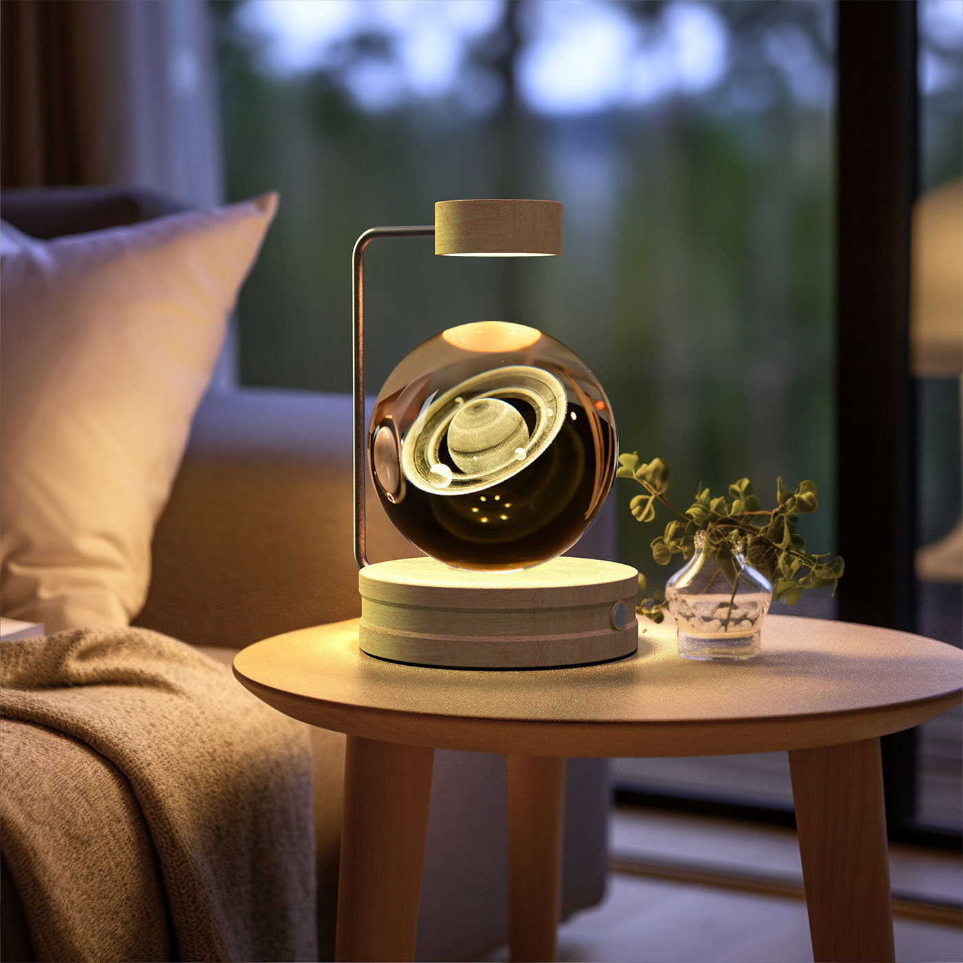 3D Dinosaur Night Light – Crystal Ball USB Lamp for Kids