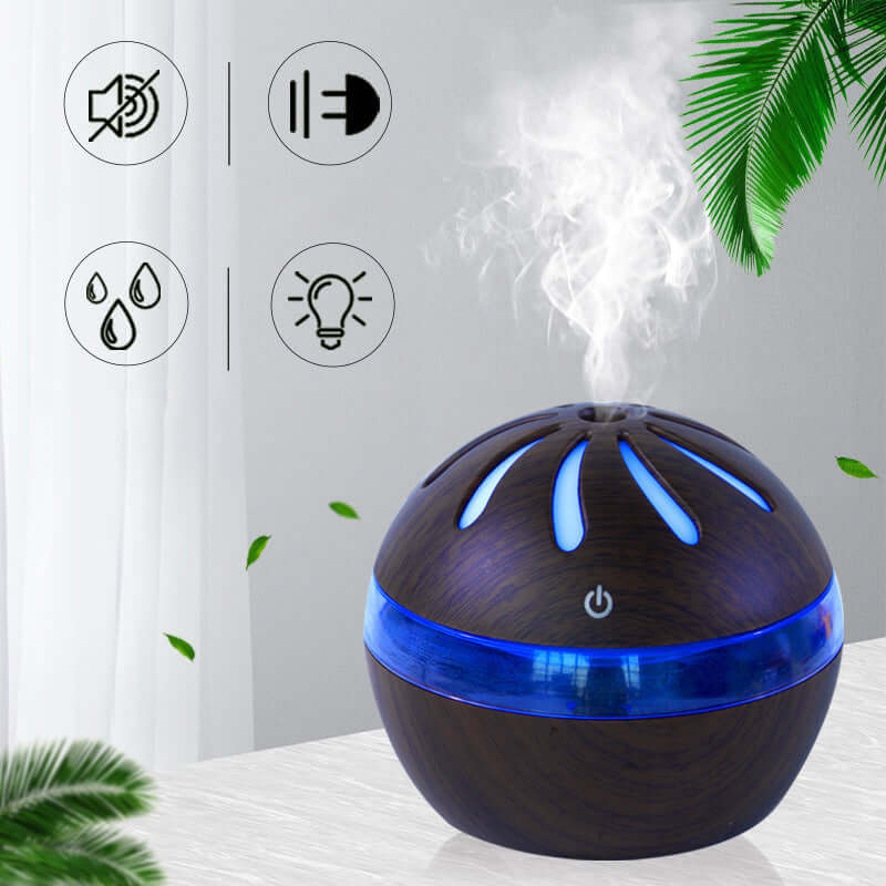Windmill Aroma Humidifier – Large 650 ml USB Diffuser & Night Light
