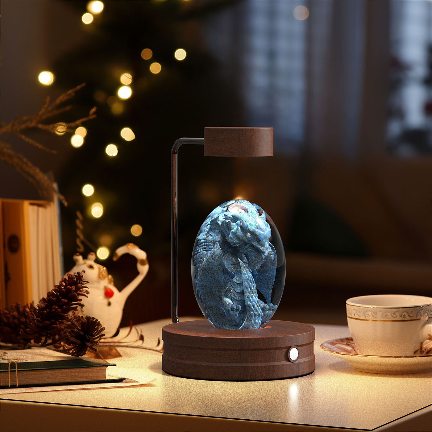3D Dinosaur Night Light – Crystal Ball USB Lamp for Kids