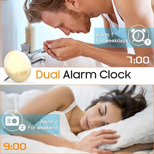 Smart Sunrise Alarm Clock – Wake-Up Light with App & Natural Sounds
