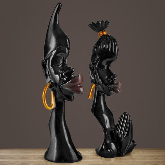 Black Couple Ornament