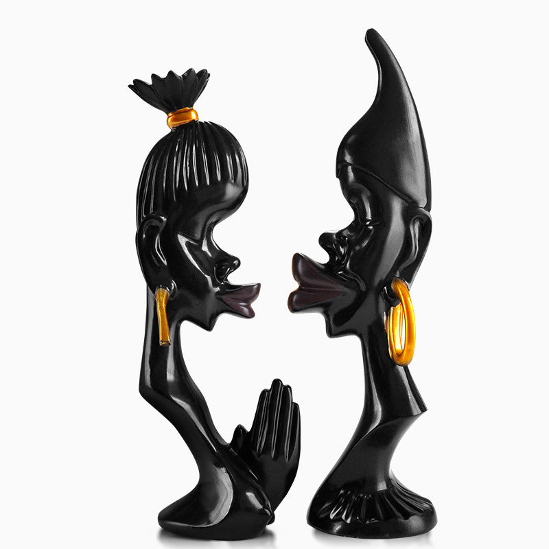 Black Couple Ornament