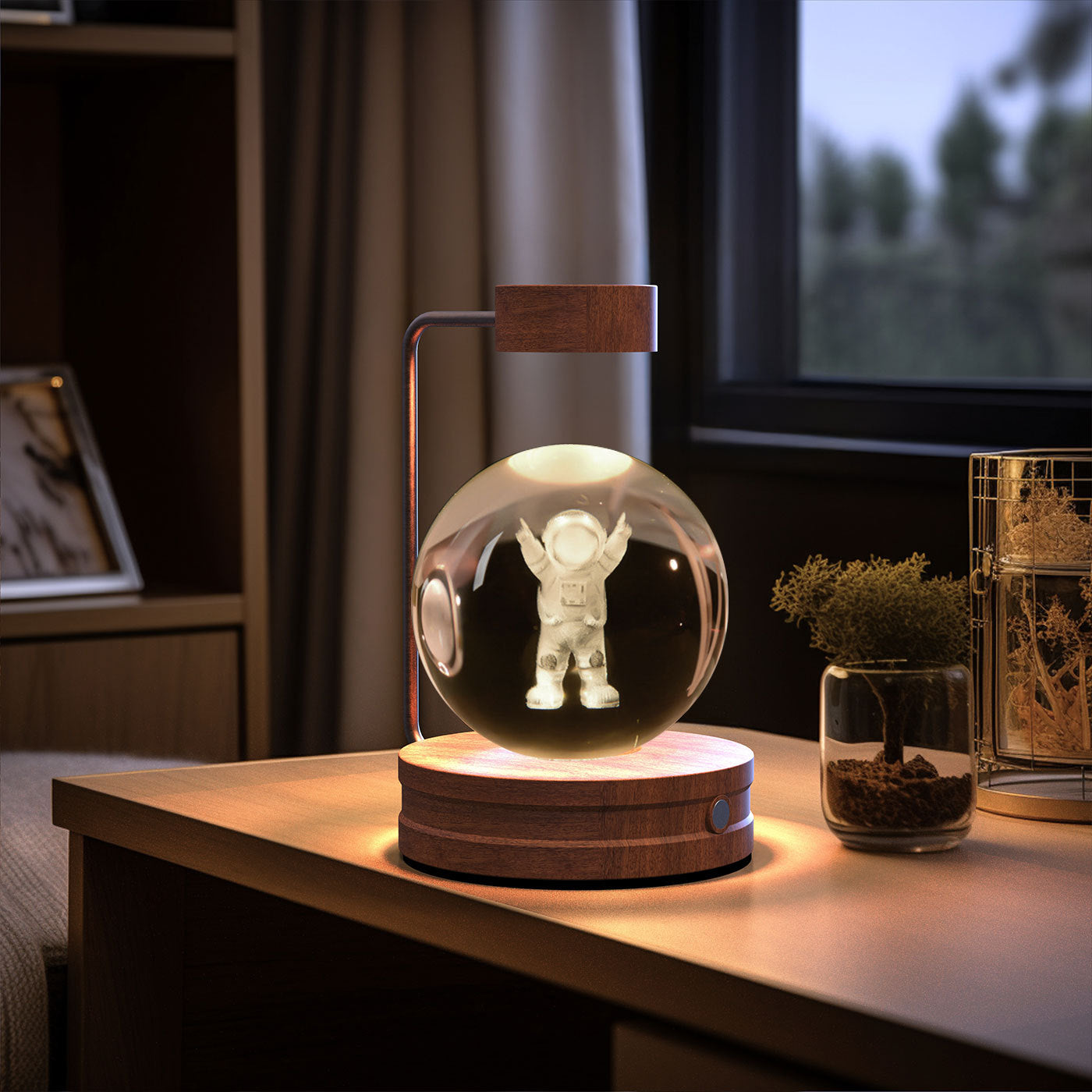 3D Dinosaur Night Light – Crystal Ball USB Lamp for Kids
