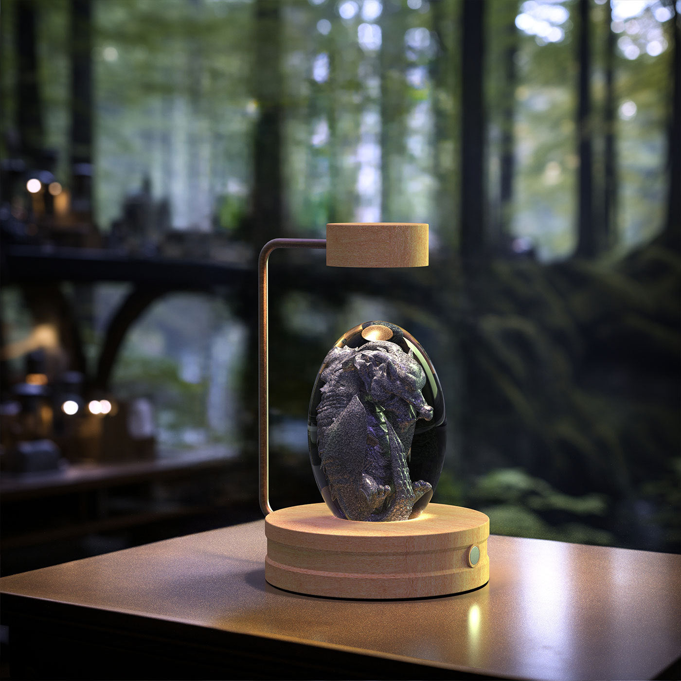3D Dinosaur Night Light – Crystal Ball USB Lamp for Kids