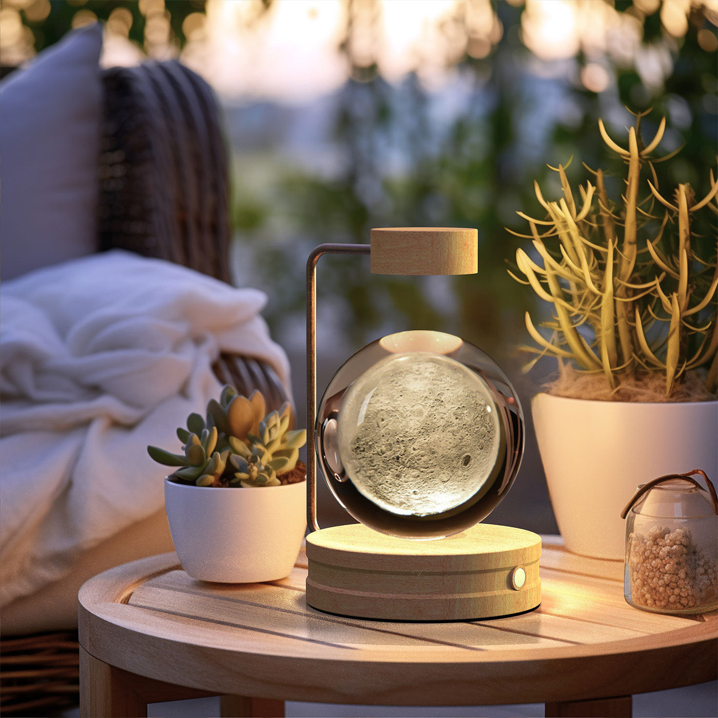 3D Dinosaur Night Light – Crystal Ball USB Lamp for Kids
