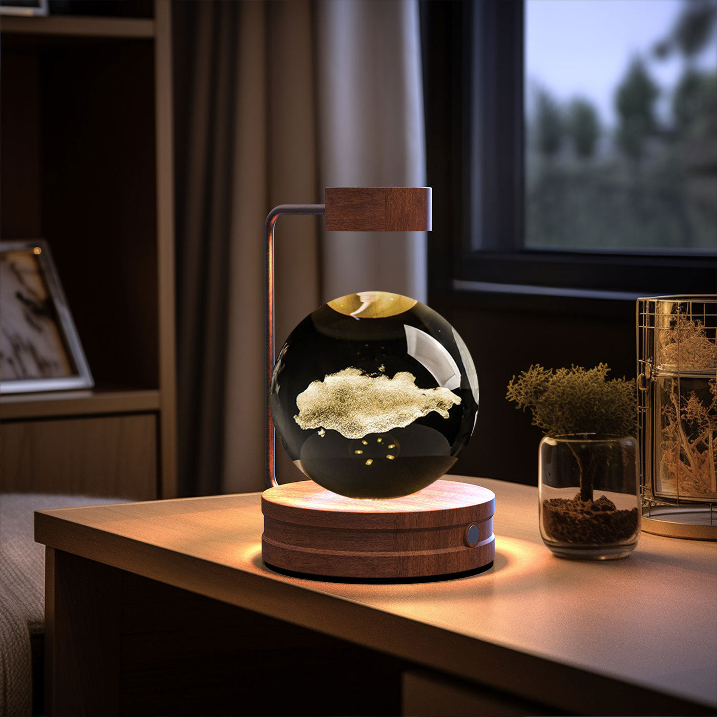 3D Dinosaur Night Light – Crystal Ball USB Lamp for Kids