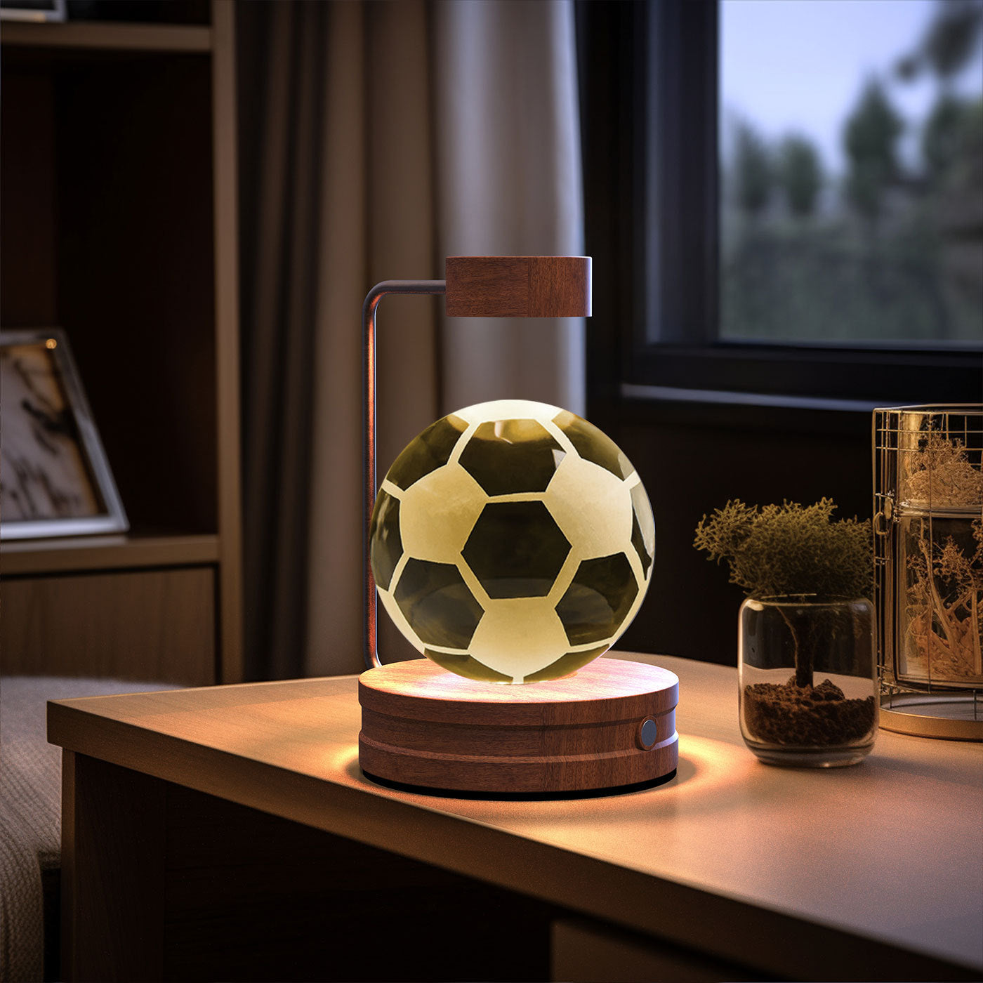 3D Dinosaur Night Light – Crystal Ball USB Lamp for Kids