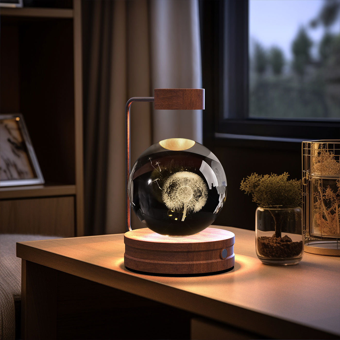 3D Dinosaur Night Light – Crystal Ball USB Lamp for Kids