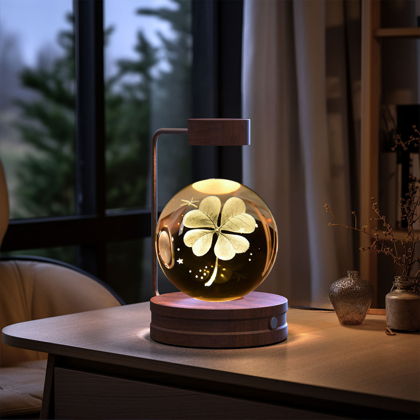 3D Dinosaur Night Light – Crystal Ball USB Lamp for Kids