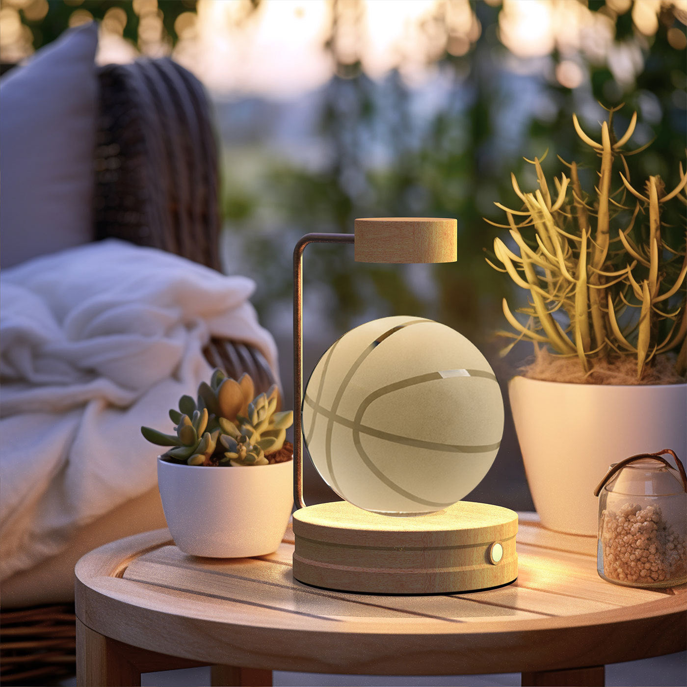 3D Dinosaur Night Light – Crystal Ball USB Lamp for Kids