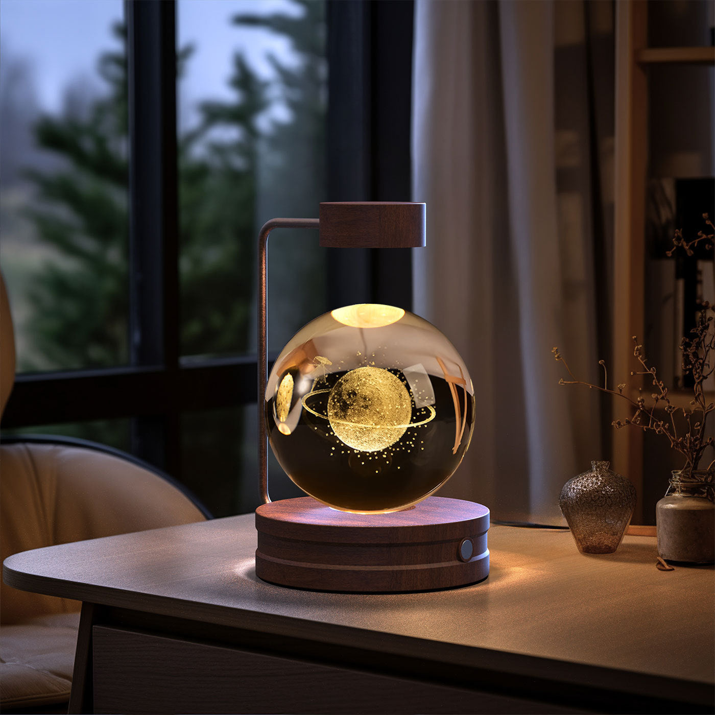3D Dinosaur Night Light – Crystal Ball USB Lamp for Kids