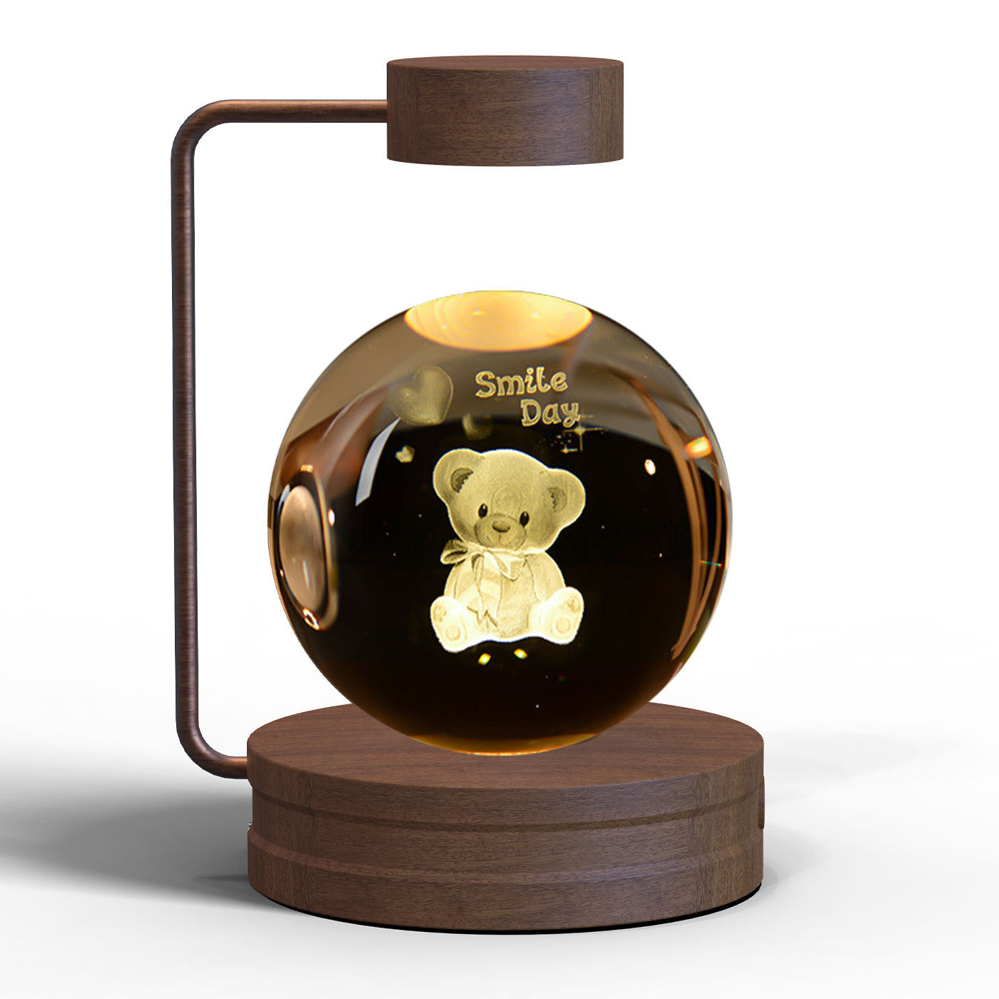 3D Dinosaur Night Light – Crystal Ball USB Lamp for Kids