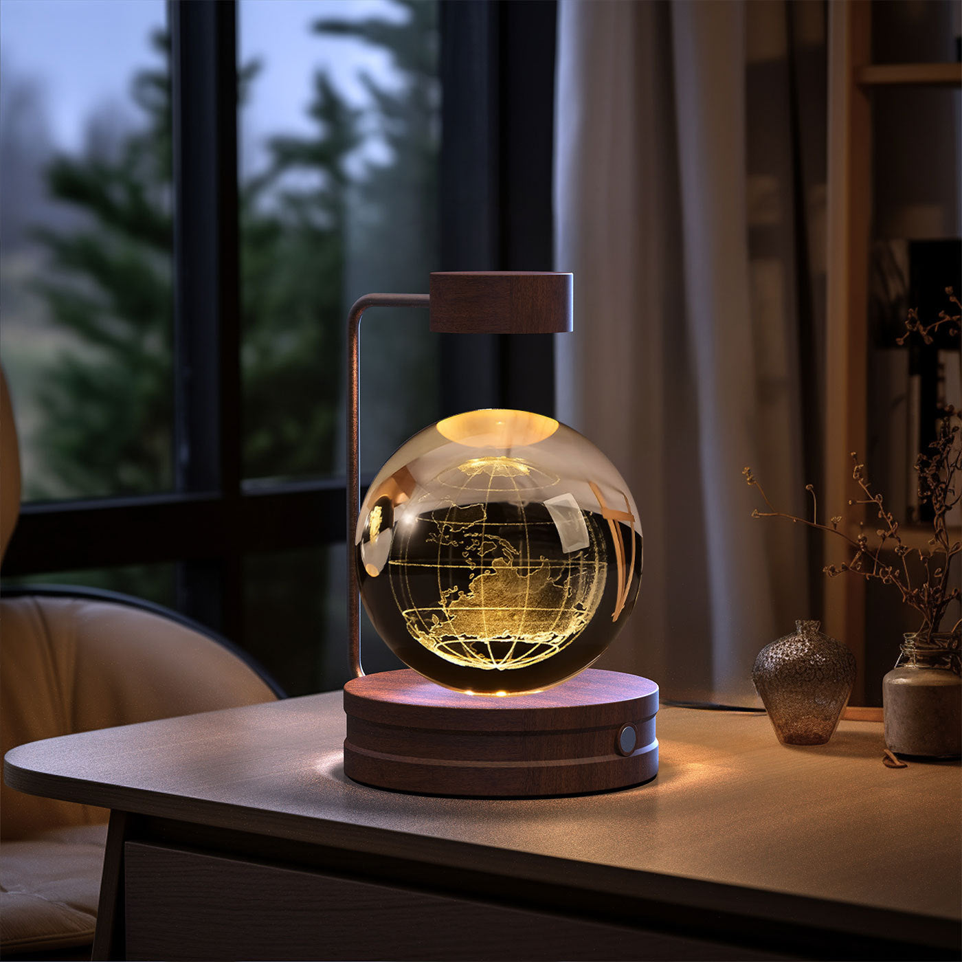 3D Dinosaur Night Light – Crystal Ball USB Lamp for Kids