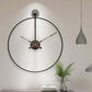 Nordic Minimalist Wall Clock – Luxury Silent Living Room Décor