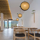 Nordic Solid Wood Ball Chandelier
