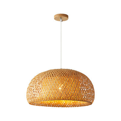 Handwoven Bamboo Pendant Light