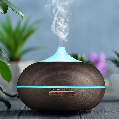 Colorful Wood Grain Ultrasonic Aroma Diffuser &amp; Air Humidifier