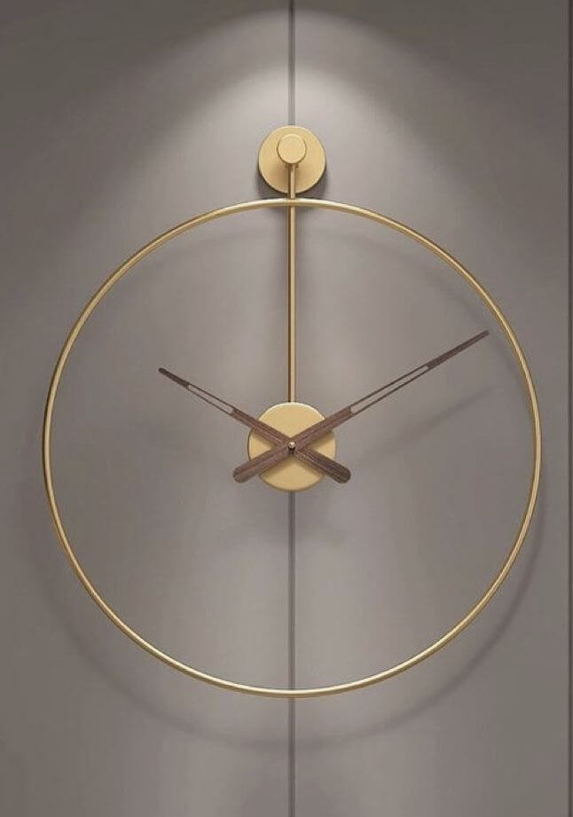 Nordic Minimalist Wall Clock – Luxury Silent Living Room Décor