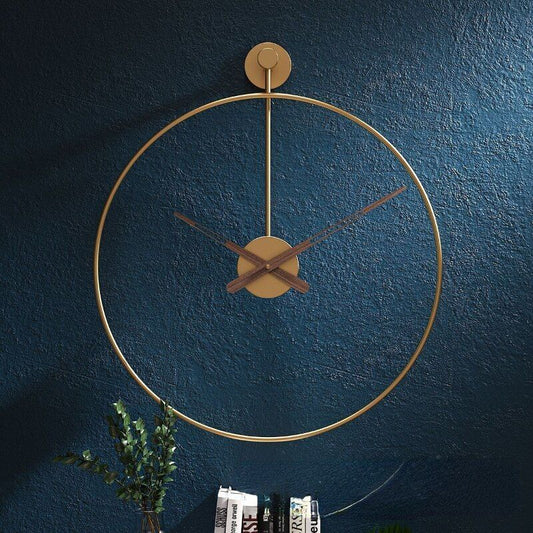 Nordic Minimalist Wall Clock – Luxury Silent Living Room Décor