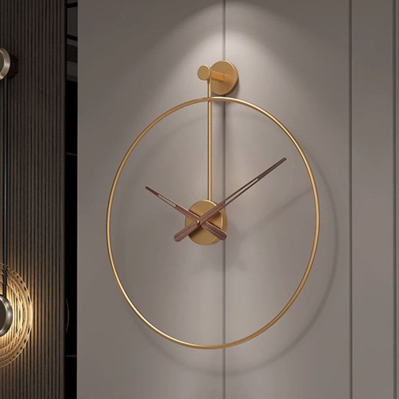 Nordic Minimalist Wall Clock – Luxury Silent Living Room Décor