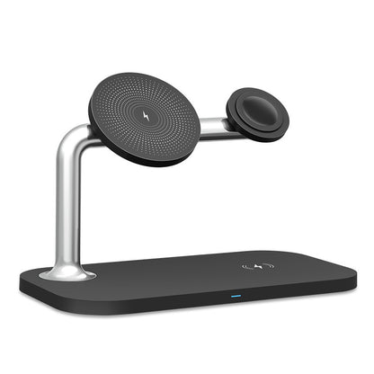 Magnetic 3-in-1 Wireless Charger – Phone + Watch + Earbuds Stand