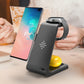 3-in-1 Wireless Charging Station – Fast Charge Stand for Phone, Watch & Earbuds