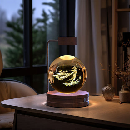 3D Dinosaur Night Light – Crystal Ball USB Lamp for Kids