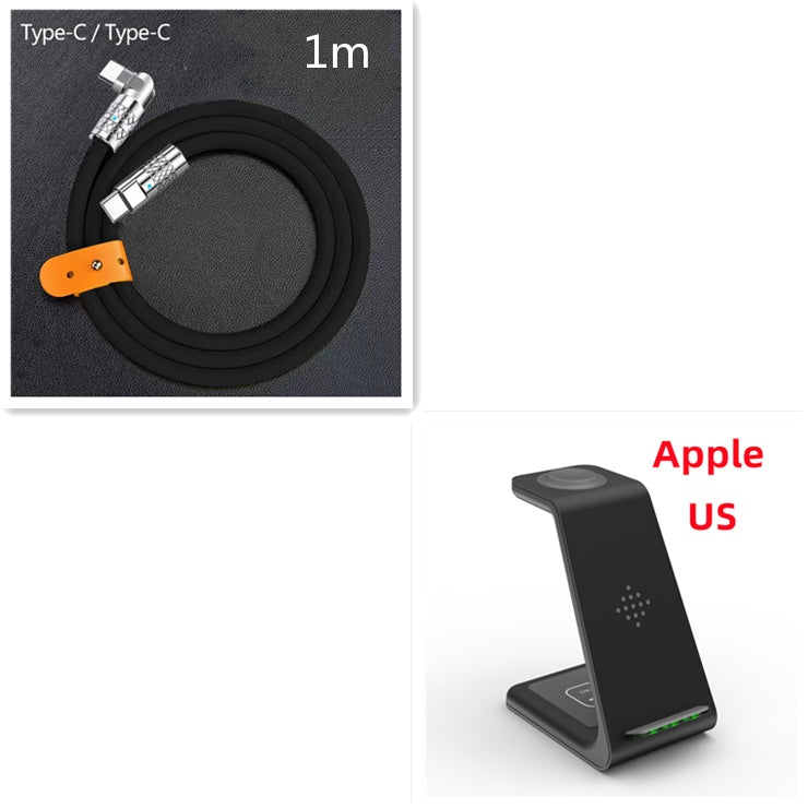 3-in-1 Wireless Charging Station – Fast Charge Stand for Phone, Watch & Earbuds
