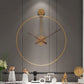 Nordic Minimalist Wall Clock – Luxury Silent Living Room Décor