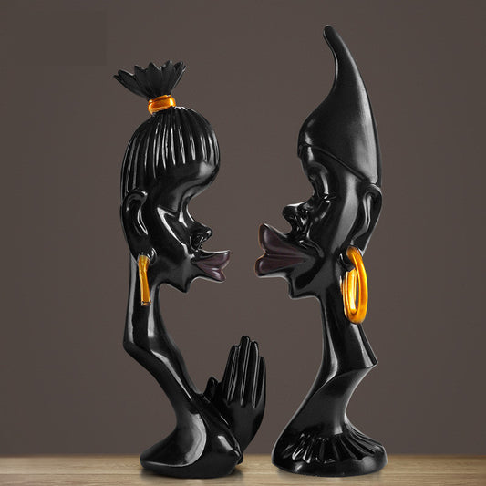 Black Couple Ornament